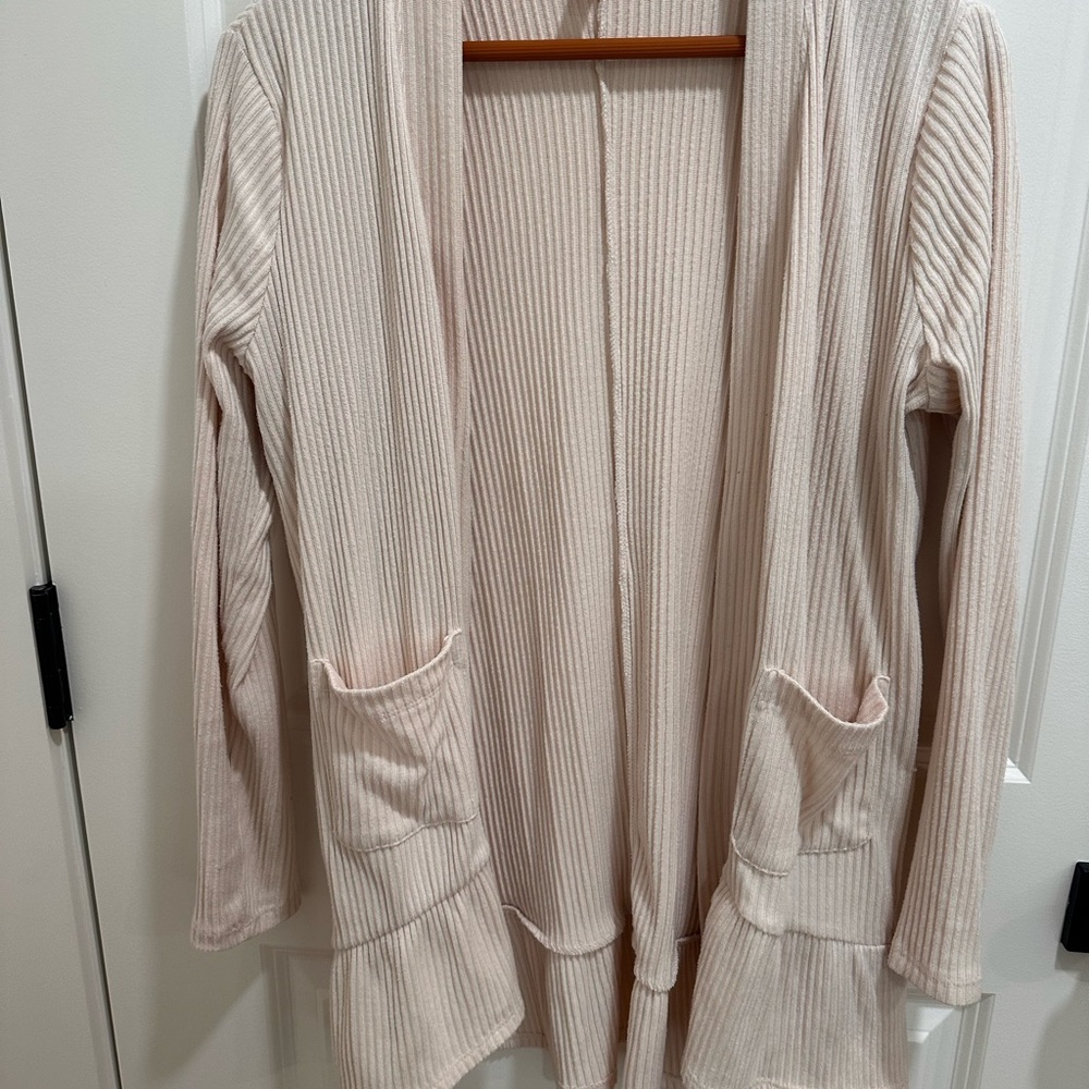 LC Lauren Conrad Soft Pink Ribbed Sweater
